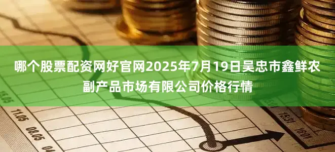 哪个股票配资网好官网2025年7月19日吴忠市鑫鲜农副产品市场有限公司价格行情